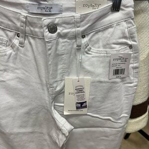 Royalty For Me Women's White Jeans